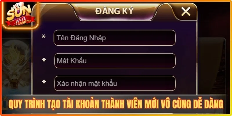 Những quy trình tạo tài khoản thành viên mới vô cùng dễ dàng