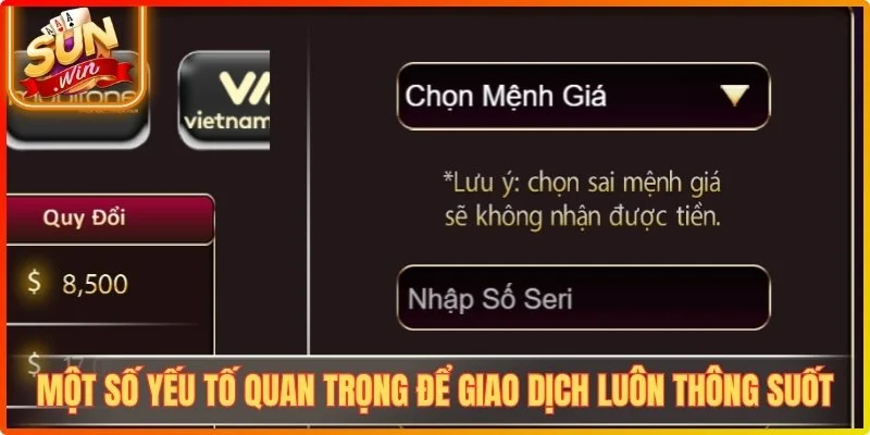 Một số yếu tố quan trọng để giao dịch luôn thông suốt