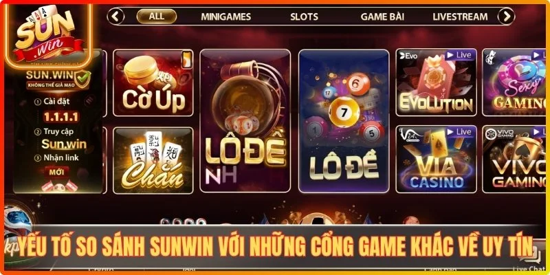 So Sánh Sunwin Với Những Cổng Game Khác - Nhận Định Chi Tiết