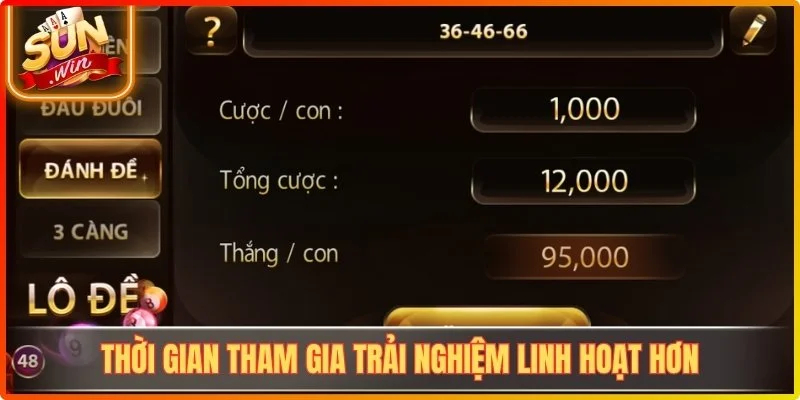 Thời gian tham gia trải nghiệm linh hoạt hơn