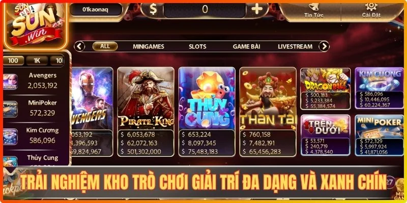 Trải nghiệm kho trò chơi giải trí đa dạng và xanh chín bậc nhất