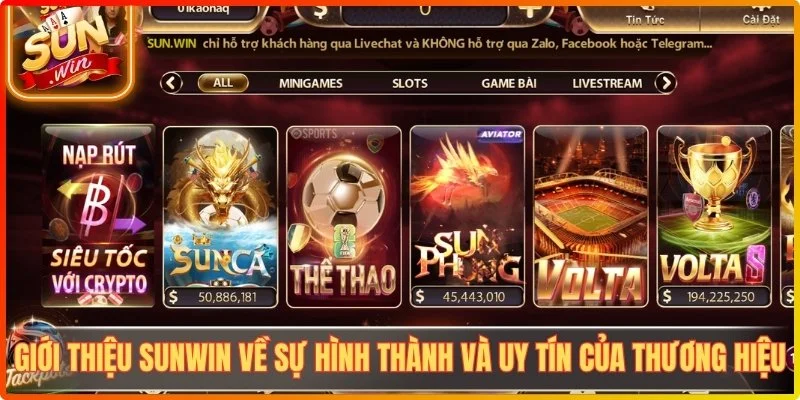 Sun win chi ho tro khach hang qua livechat va khong ho tro qua zalo facebook