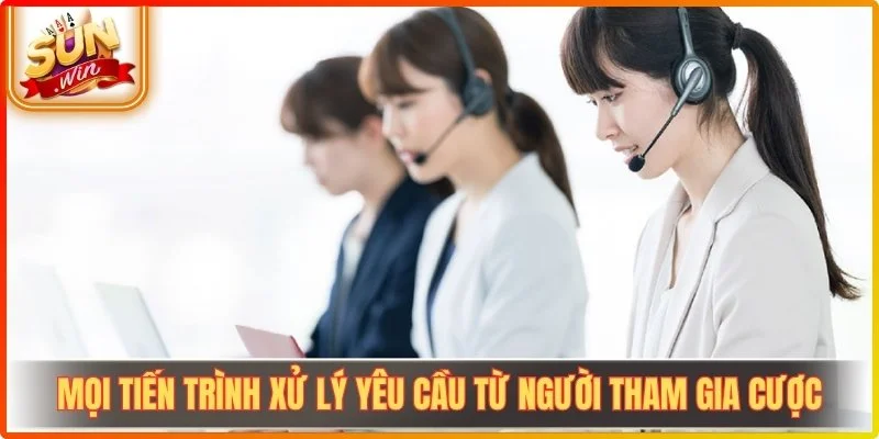 Mọi tiến trình xử lý yêu cầu từ người tham gia cược