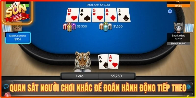 Quan sát người chơi khác để đoán hành động tiếp theo