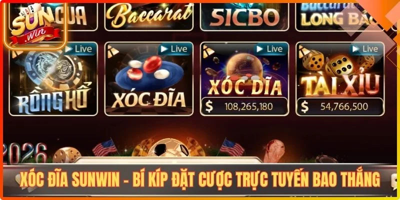 Xoc dia sunwin bi kip dat cuoc truc tuyen bao thang