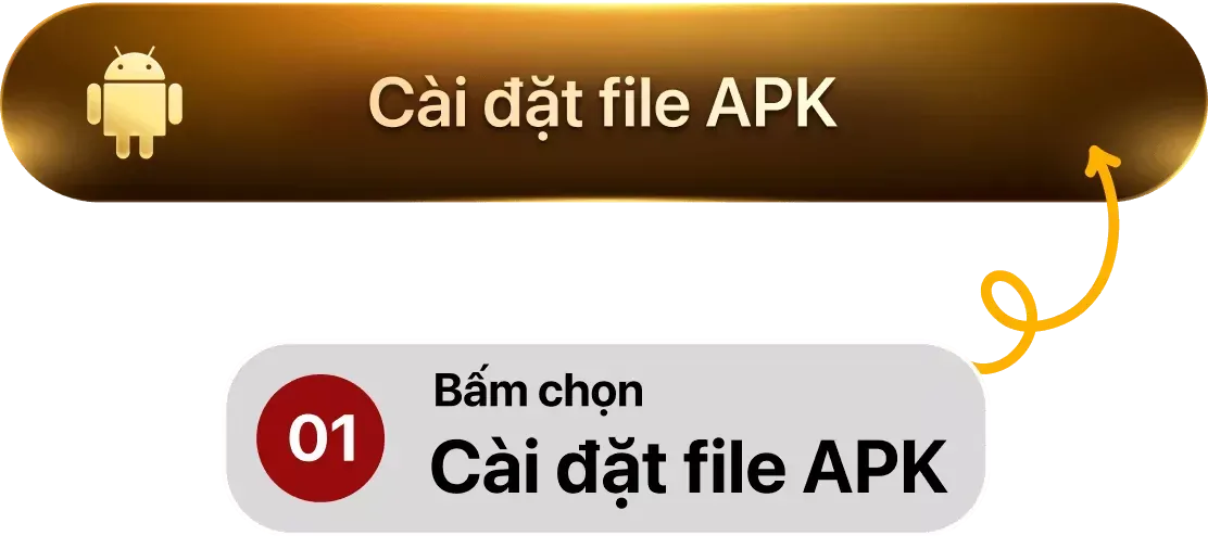 Bước 1: Nhấn vào nút tải file APK của Sunwin để máy bắt đầu kéo về.
